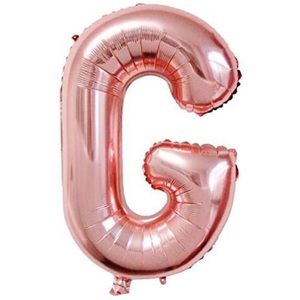 16” Letter G Rose Gold Balloon